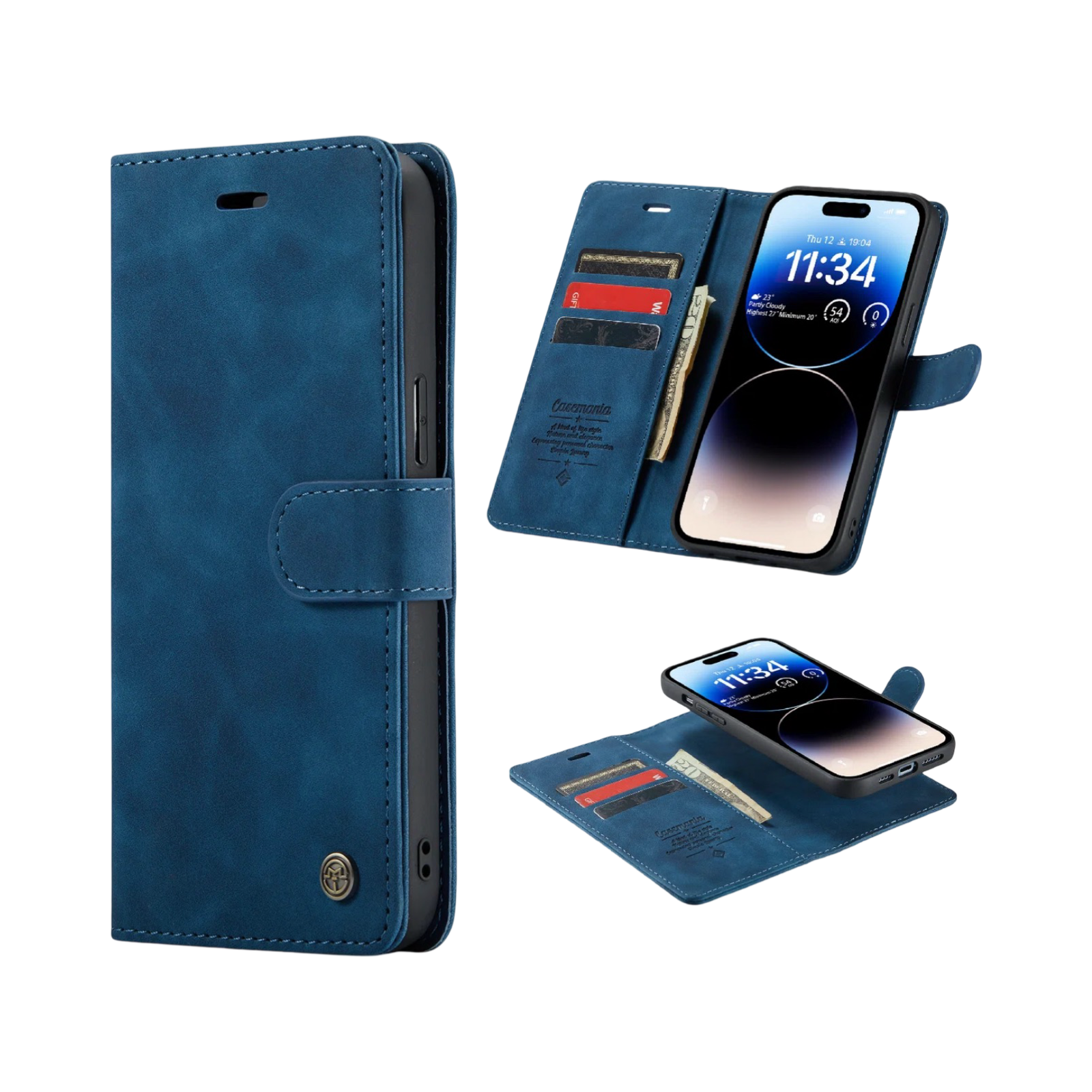 2in1 hoesje iphone_22 Apple iPhone 15 Pro Max Book case– Casemania 2-in-1 Hoes magnetic - Afbeelding 1