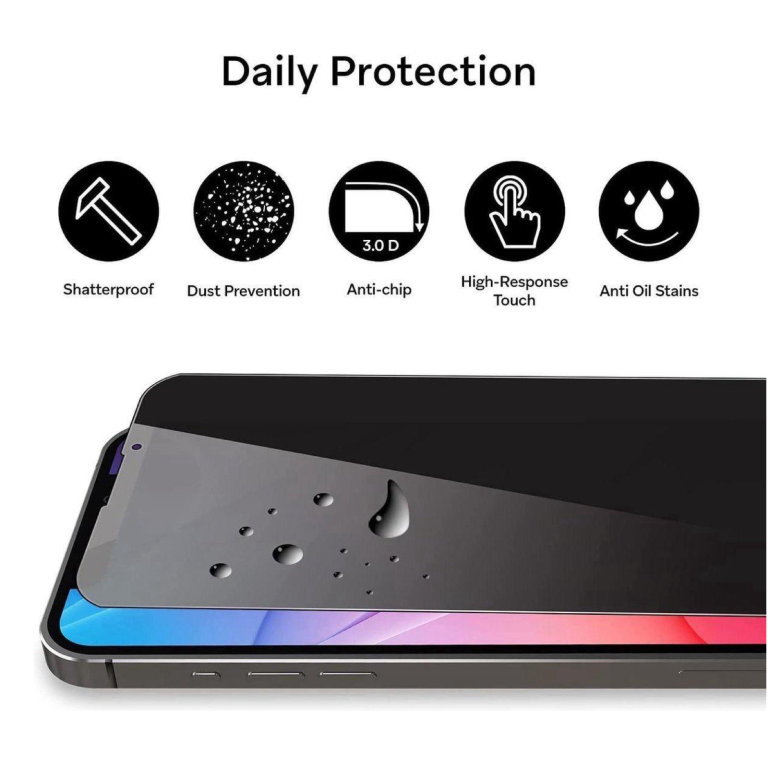 Privacy glas protector apple iPhone en samsung