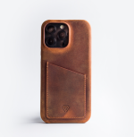 Apple iPhone 13 /14 Hoesje echte Leer-Hoesje met Kaarthouder – Premium Bescherming
