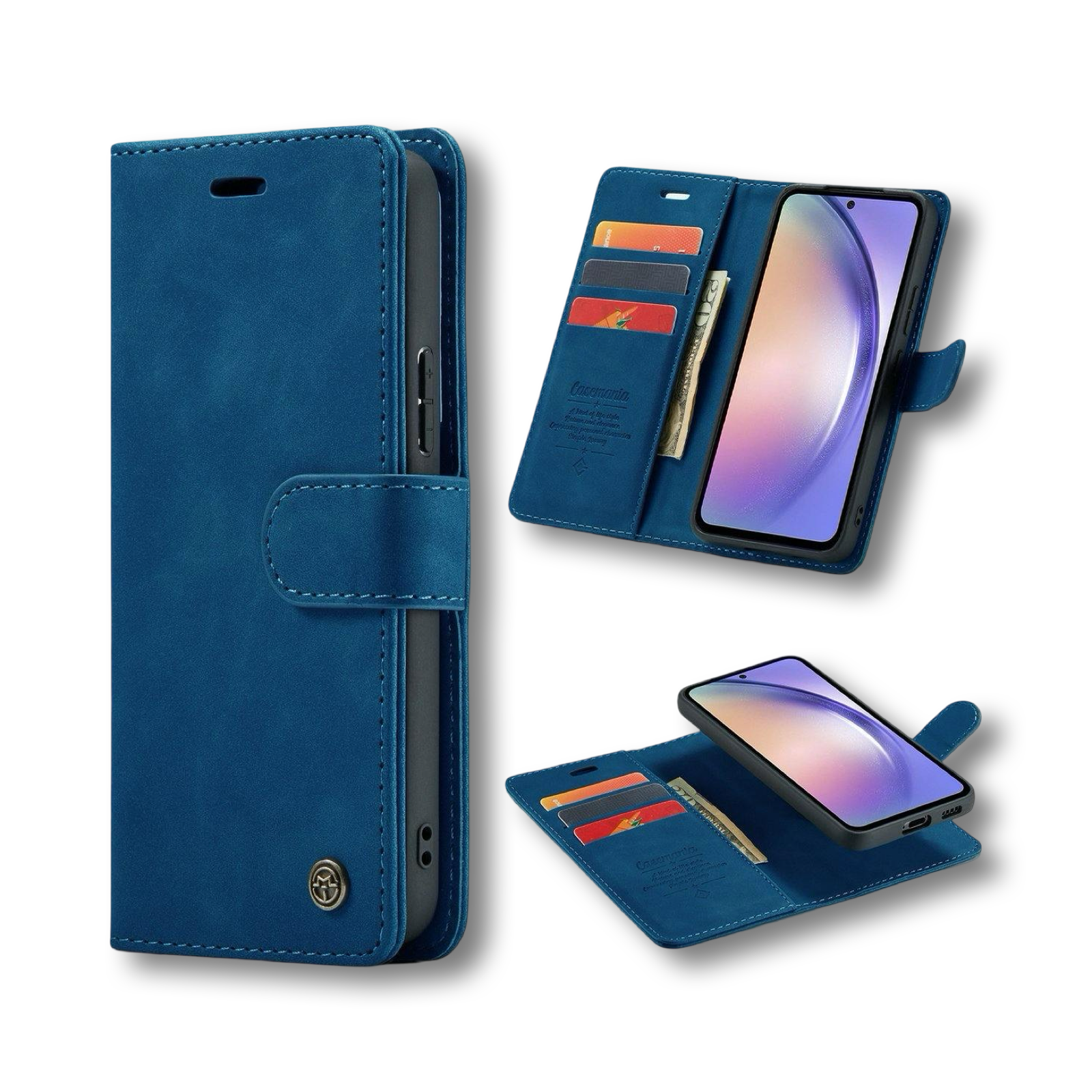 casemani 2in1 magnetic_4 Samsung Galaxy A55 Book case– Casemania 2-in-1 Hoes met Pasjeshouder - Afbeelding 1