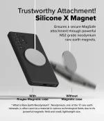 Samsung Galaxy S25 Ultra Hoesje – Zwart Magnetisch, Siliconen & Cameraring Bescherming - Afbeelding 6