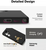 Samsung Galaxy S25 Ultra Hoesje – Zwart Magnetisch, Siliconen & Cameraring Bescherming - Afbeelding 3