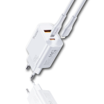 TRUSMI 20W GaN Fast Charger – USB & Type-C | Compacte Snellader met CL 1M Kabel