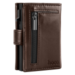 Hoco Pasjeshouder met Rits – RFID Anti-Skim Portemonnee – Uitschuifbare Pop-Up Creditcardhouder – Luxe Kunstleer - Afbeelding 4