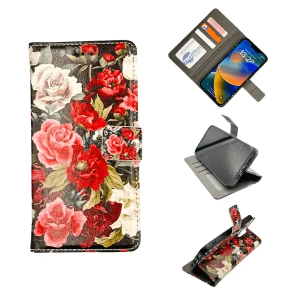 Apple iPhone 14 Plus Book Case  – Luxe Telefoonhoes met Pasjeshouder print