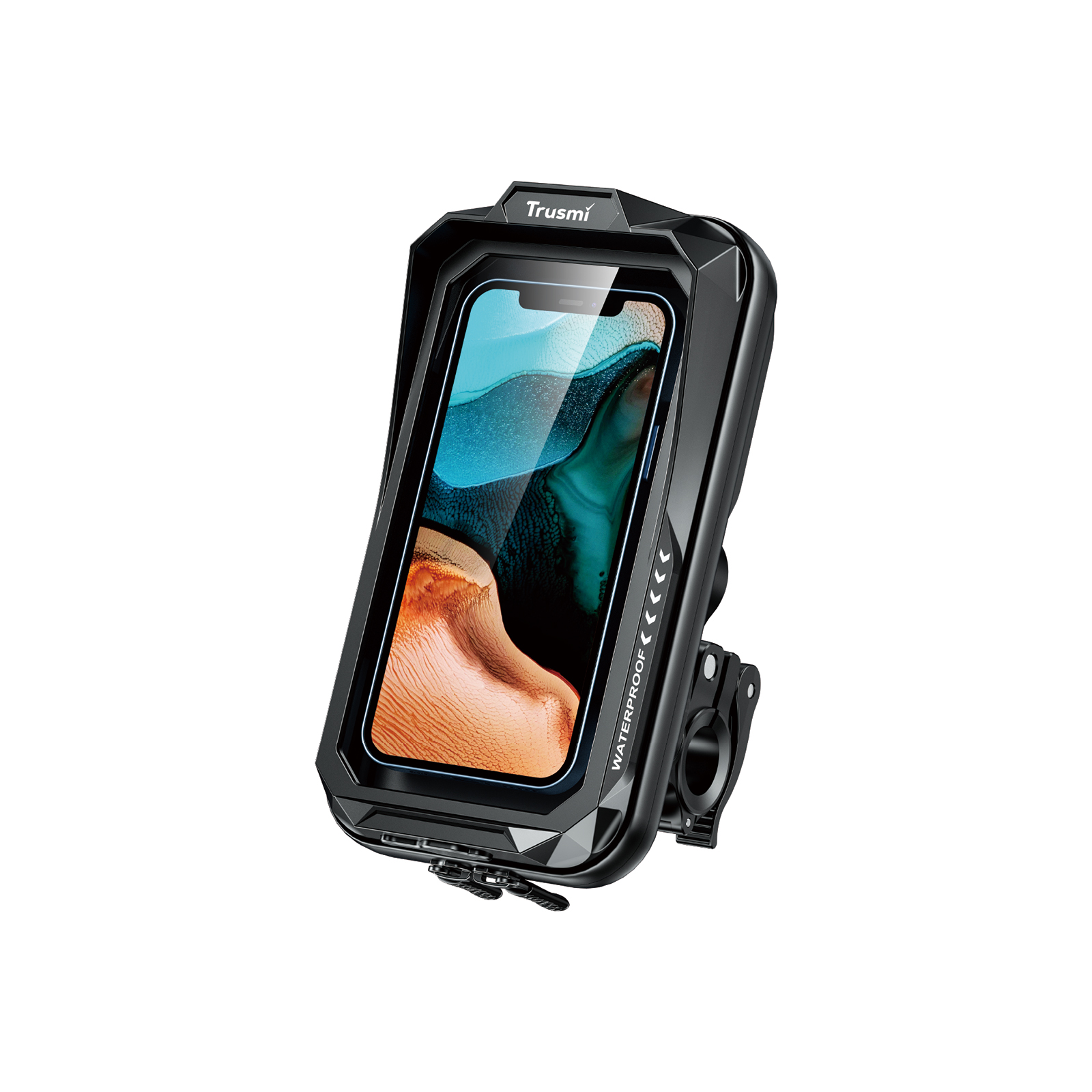 TRUSMI Waterdichte Telefoonhouder voor Motor & Fiets – 360° Draaibaar (4.0–6.8 inch) TRUSMI Waterdichte Telefoonhouder voor Motor & Fiets – 360° Draaibaar (4.0–6.8 inch) - Afbeelding 1
