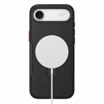 Hoesje iPhone Air TRUSMI Carbon Fiber MagSafe – 360° Kickstand Zwart - Afbeelding 3
