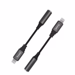 TRUSMI Lightning naar 3.5mm AUX Adapter 10 cm - iPhone - iPad